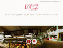 Tablet Screenshot of confiserielopez.com